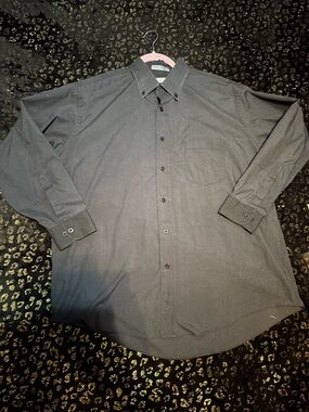 Editions by Van Heusen Black Long-Sleeve Button-Up Shirt